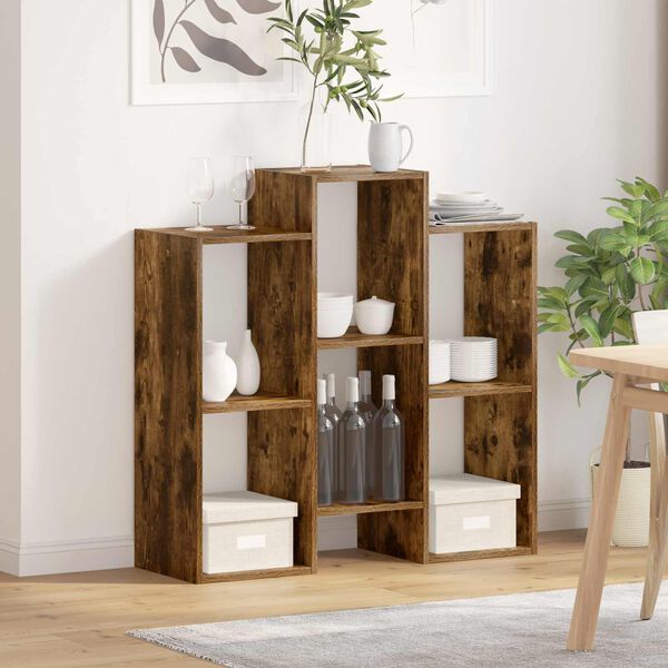 vidaXL Sideboard Ger&auml;ucherte Eiche 90 x 30 x 90 cm