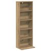 vidaXL CD Regal Artisan-Eiche 33 x 23,5 x 97,5 cm Holzwerkstoff