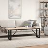 vidaXL Couchtisch O-Gestell 160x40x45 cm Massivholz Kiefer & Stahl