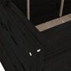 vidaXL Hochbeet Schwarz 119,5x82,5x78 cm Massivholz Kiefer