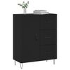 vidaXL Sideboard Schwarz 69,5x34x90 cm Holzwerkstoff