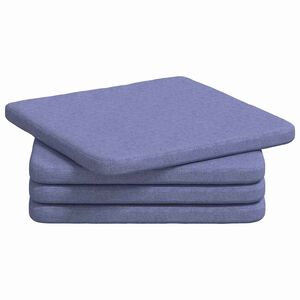 vidaXL Sitzkissen 4 stk. Stoff Jeans blau 40 x 40 x 3 cm