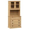 vidaXL Highboard VIGO 80x40x176 cm Massivholz Kiefer