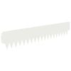 vidaXL Raseneinfassung 20 pcs 103 x 20 cm Metall Wei&szlig;