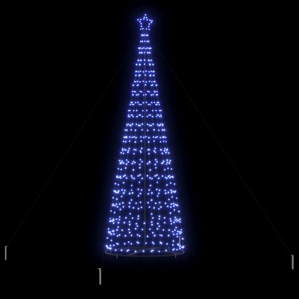 vidaXL LED-Weihnachtsbaum mit 800 LEDs mit St&auml;nder Blau 400 cm Eisen