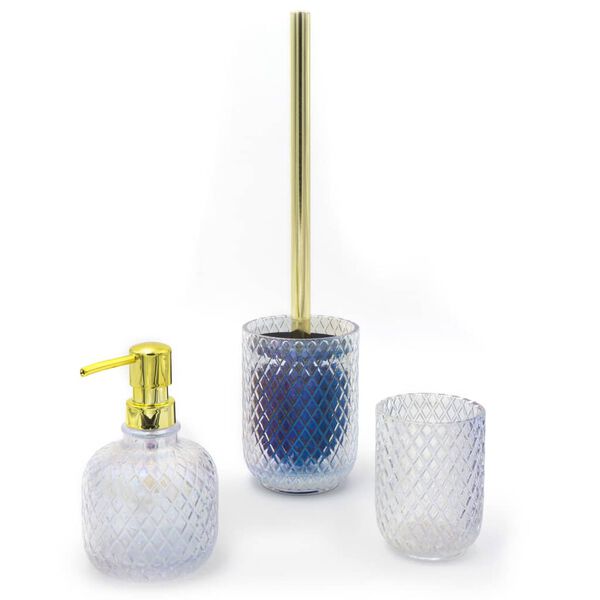 RIDDER Seifenspender Jade Transparent Perlwei&szlig; 330 ml