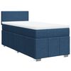 vidaXL Boxspringbett mit Matratze Blau 80x200 cm Stoff