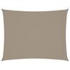 vidaXL Sonnensegel Oxford-Gewebe Rechteckig 6x8 m Taupe