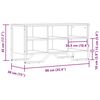 vidaXL Schuhregal Räuchereiche 90x38x45,5 cm Holzwerkstoff
