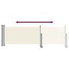 vidaXL Ausziehbare Seitenmarkise 80×300 cm Creme