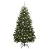 vidaXL K&uuml;nstlicher Weihnachtsbaum Gr&uuml;n 240 cm PVC und Metall