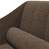 vidaXL Chaiselongue mit Nackenrolle Braun Stoff