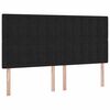 vidaXL Bett mit Stauraum und LED mit LED Schwarz 160 x 200 cm Samt
