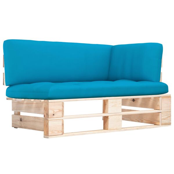 vidaXL Outdoor-Ecksofa Paletten Kiefernholz Impr&auml;gniert