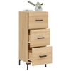 vidaXL Sideboard Sonoma-Eiche 34,5x34x90 cm Holzwerkstoff