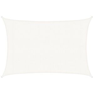 vidaXL Sonnensegel 160 g/m&sup2; Wei&szlig; 3x5 m HDPE