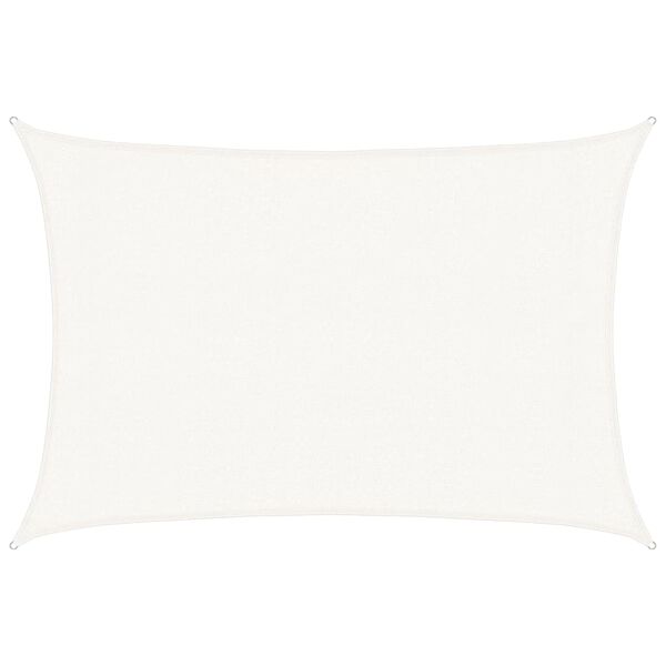 vidaXL Sonnensegel 160 g/m&sup2; Wei&szlig; 3x5 m HDPE