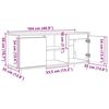 vidaXL TV-Schr&auml;nk Artisan-Eiche 104 x 35 x 50 cm Holzwerkstoff