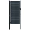 vidaXL Gartentor aus PVC und Stahl 100 x 204 cm Anthrazit