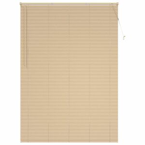 vidaXL Venetianer Jalousie Hellbraun mit Muster 213 x 160 cm PVC