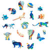 UNIDRAGON 194-tlg. Holzpuzzle Eternal Elephant Medium 34x26 cm
