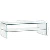 vidaXL Couchtisch Transparent 98×45×31 cm Hartglas