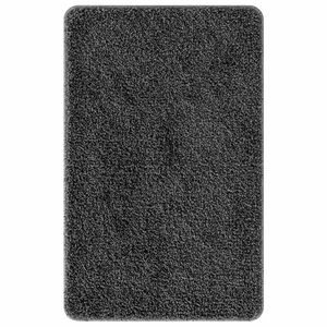 vidaXL Rutschfeste Badmatte Dunkelgrau 50 x 80 cm PP