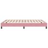 vidaXL Boxspringbett ohne Matratze Rosa 140x210 cm Samt