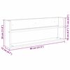 vidaXL Magazinregal Graues Sonoma 80 x 12 x 30 cm Holzwerkstoff