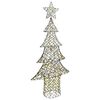 vidaXL Weihnachtsbaum 240 LEDs Warmwei&szlig; 180 cm Rattan