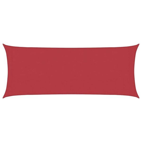 vidaXL Sonnensegel 160 g/m&sup2; Rot 2x4,5 m HDPE