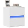 vidaXL TV-Wandschrank mit LED-Beleuchtung Weiß 41x31x45 cm
