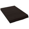 vidaXL Wandregal Dunkelbraun 40x60x(2-6) cm Massivholz Eiche Behandelt