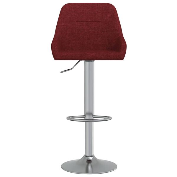 vidaXL Barhocker 2 Stk. Weinrot Stoff