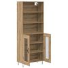 vidaXL Highboard 2 pcs Artisan-Eiche Holzwerkstoff