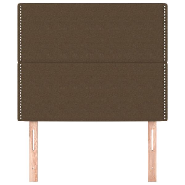 vidaXL Kopfteil Dunkelbraun 80x5x118/128 cm Stoff