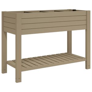 vidaXL Hochbeet Hellbraun 110x45x79 cm Polypropylen