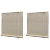 vidaXL Bambusrollos Natur 2 Stk. 120x160 cm