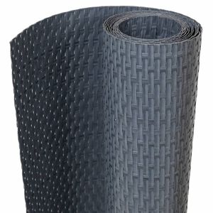 vidaXL Balkon-Sichtschutz Anthrazit 400x90 cm Poly Rattan