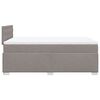 vidaXL Boxspringbett mit Matratze Taupe 120x190 cm Stoff