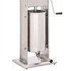 vidaXL Manueller Wurstfüller Silbern 15 L Edelstahl
