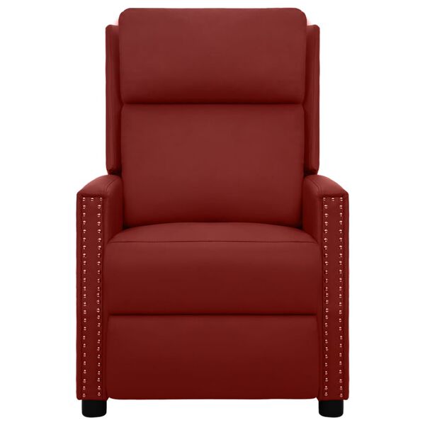 vidaXL Massagesessel Elektrisch Weinrot Kunstleder