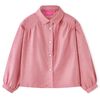 Kinderbluse mit Laternen&auml;rmeln Altrosa 116