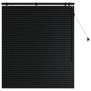 vidaXL Venezianische Jalousie Schwarz 115 x 130 cm 35 mm