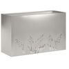vidaXL Garten-Pflanzgef&auml;&szlig; Silber 80 x 30 x 49 cm Edelstahl