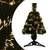 vidaXL Glasfaser-Weihnachtsbaum 64 cm 12 LEDs Warmes Wei&szlig; PVC Gr&uuml;n