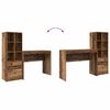 vidaXL Schreibtisch mit Schubladen 2 pcs Altholz