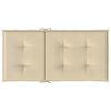 vidaXL Gartenstuhlauflagen für Niedriglehner 2 Stk. Beige 100x50x3 cm