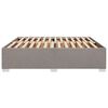 vidaXL Bettgestell ohne Matratze Taupe 200x200 cm Stoff