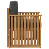 vidaXL Outdoor-Sofagarnitur mit Kissen Natur 71 x 63 x 73 cm
